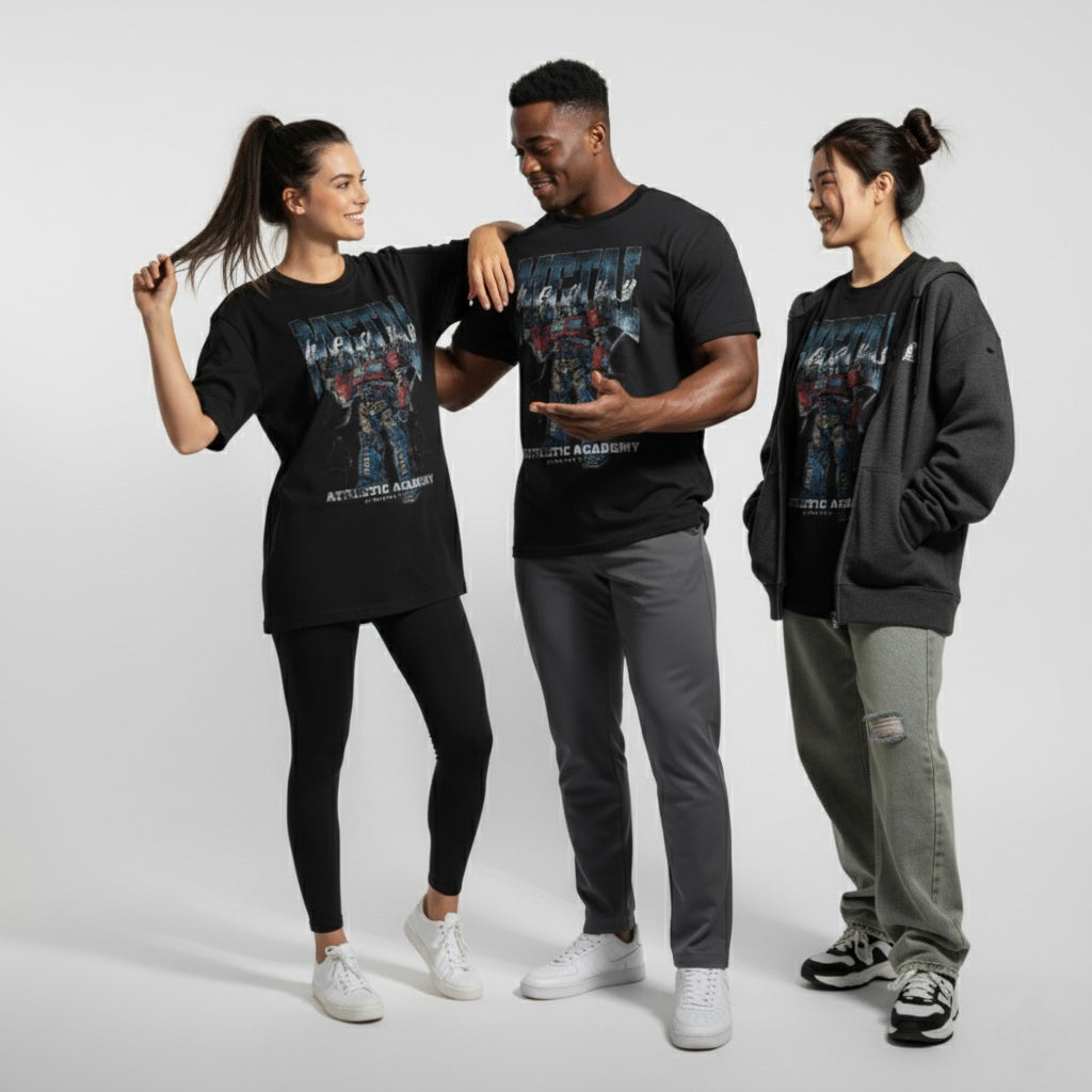 Optimus Prime Workout Shirt Heavy Metal Athletic Academy Gym Tee