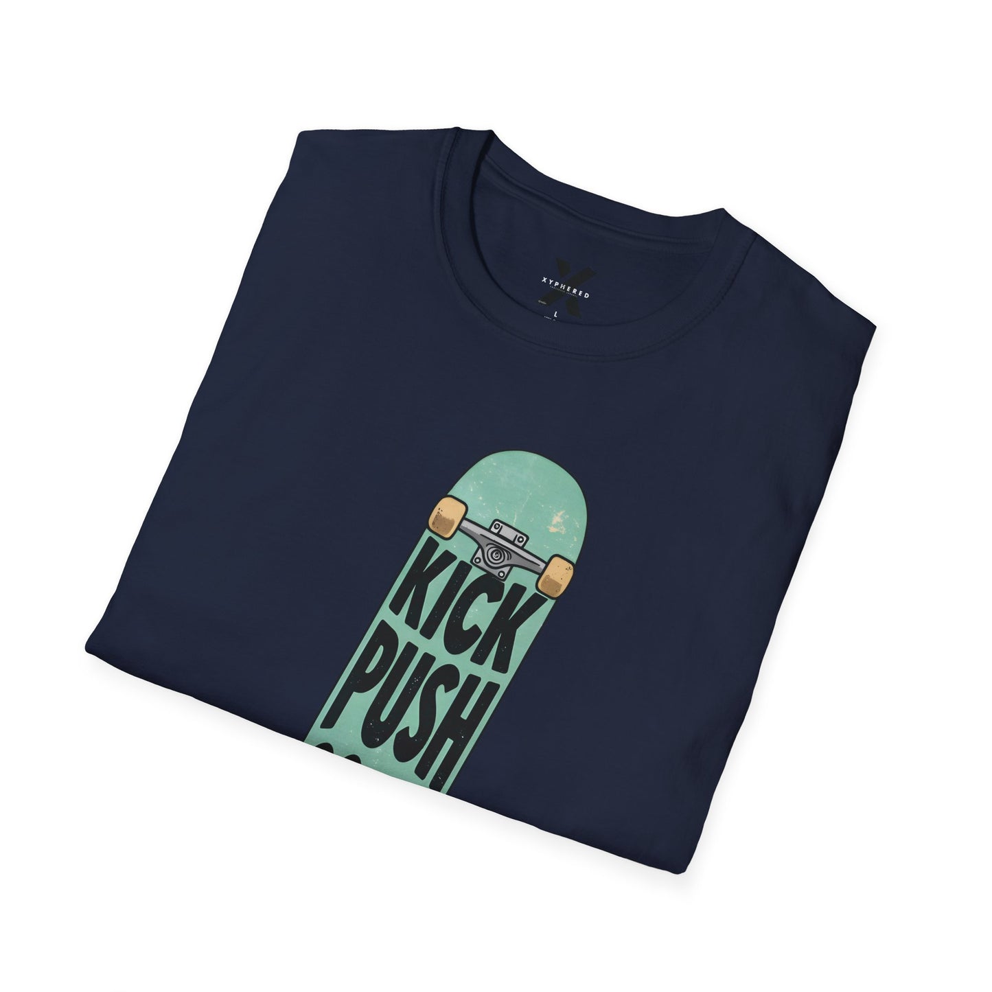 Hip Hop Lyric T-Shirt featuring Lupe Fiasco "Kick, Push, Coast" - Unisex Softstyle Tee, Music Fan Gift, Streetwear Graphic Shirt, Urban