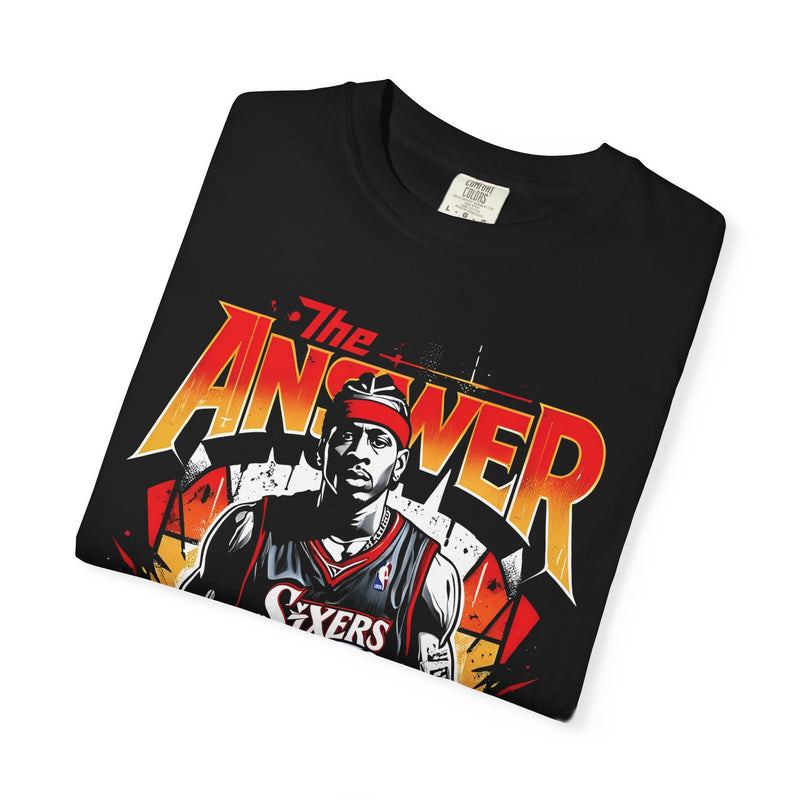 Graphic Tee - Allen Iverson 'The Answer' Unisex Garment-Dyed T-shirt