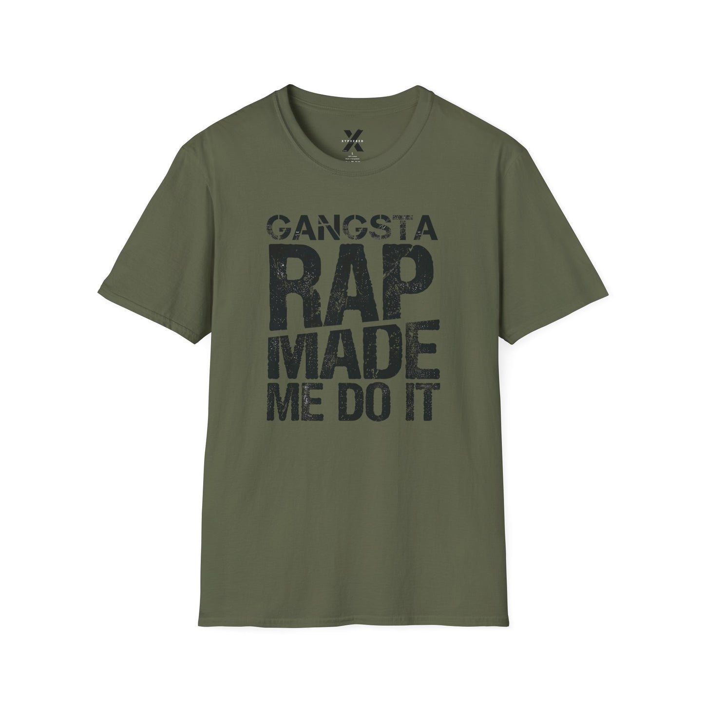 Hip Hop Rap Lyrics Ice Cube Gangsta Rap Made Me Do It Unisex Softstyle Tee, 90s Urban Music Tee, Retro Graphic Tee, Cool Music Lover Shirt,
