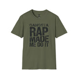 Hip Hop Rap Lyrics Ice Cube Gangsta Rap Made Me Do It Unisex Softstyle Tee, 90s Urban Music Tee, Retro Graphic Tee, Cool Music Lover Shirt,