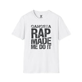 Hip Hop Rap Lyrics Ice Cube Gangsta Rap Made Me Do It Unisex Softstyle Tee, 90s Urban Music Tee, Retro Graphic Tee, Cool Music Lover Shirt,