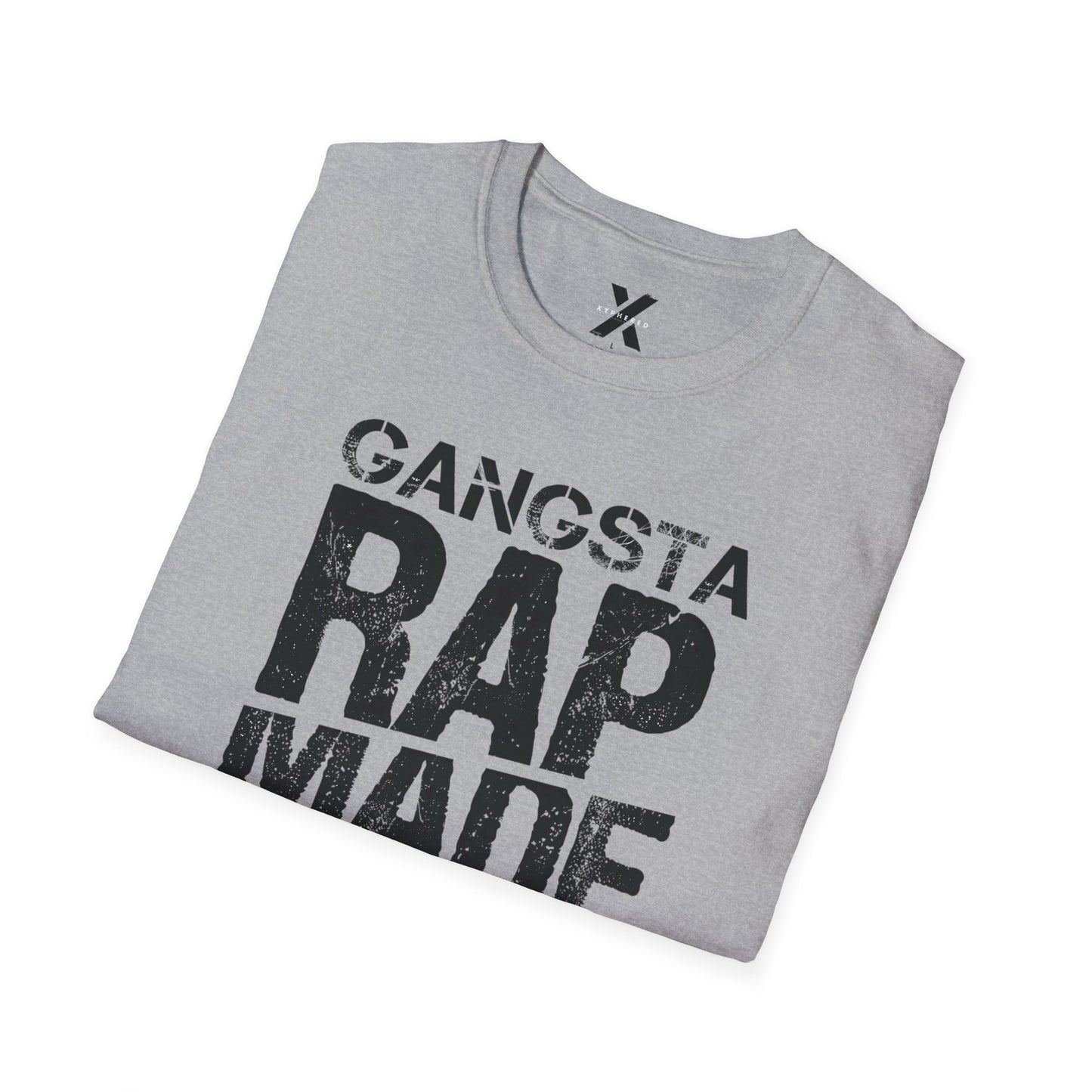 Hip Hop Rap Lyrics Ice Cube Gangsta Rap Made Me Do It Unisex Softstyle Tee, 90s Urban Music Tee, Retro Graphic Tee, Cool Music Lover Shirt,