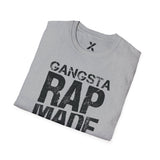 Hip Hop Rap Lyrics Ice Cube Gangsta Rap Made Me Do It Unisex Softstyle Tee, 90s Urban Music Tee, Retro Graphic Tee, Cool Music Lover Shirt,