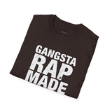 Hip Hop Rap Lyrics Ice Cube Gangsta Rap Made Me Do It Unisex Softstyle Tee, 90s Urban Music Tee, Retro Graphic Tee, Cool Music Lover Shirt,