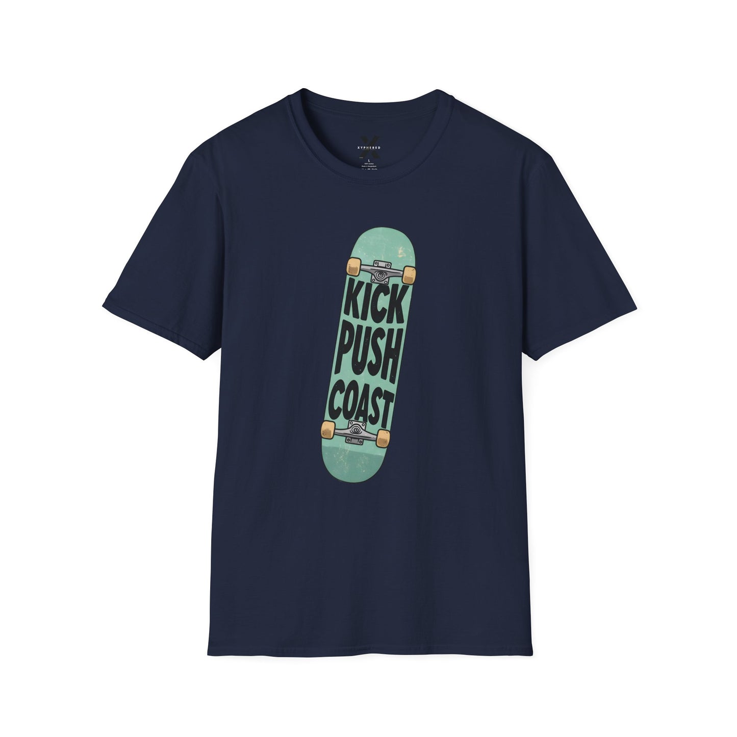 Hip Hop Lyric T-Shirt featuring Lupe Fiasco "Kick, Push, Coast" - Unisex Softstyle Tee, Music Fan Gift, Streetwear Graphic Shirt, Urban