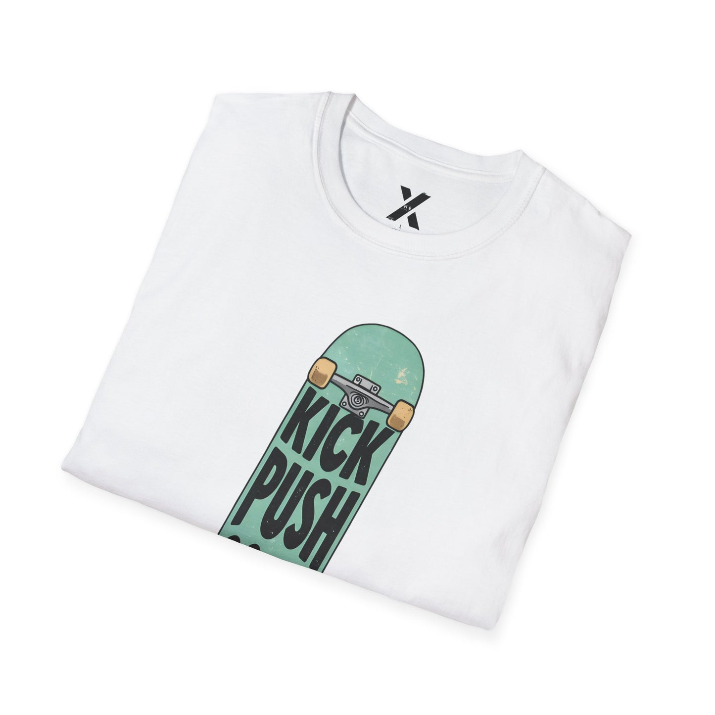 Hip Hop Lyric T-Shirt featuring Lupe Fiasco "Kick, Push, Coast" - Unisex Softstyle Tee, Music Fan Gift, Streetwear Graphic Shirt, Urban