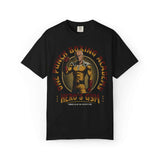 One Punch Man Hero's Gym Boxing Academy T-Shirt featuring Saitama with text 'Power is in the Repetition'.
