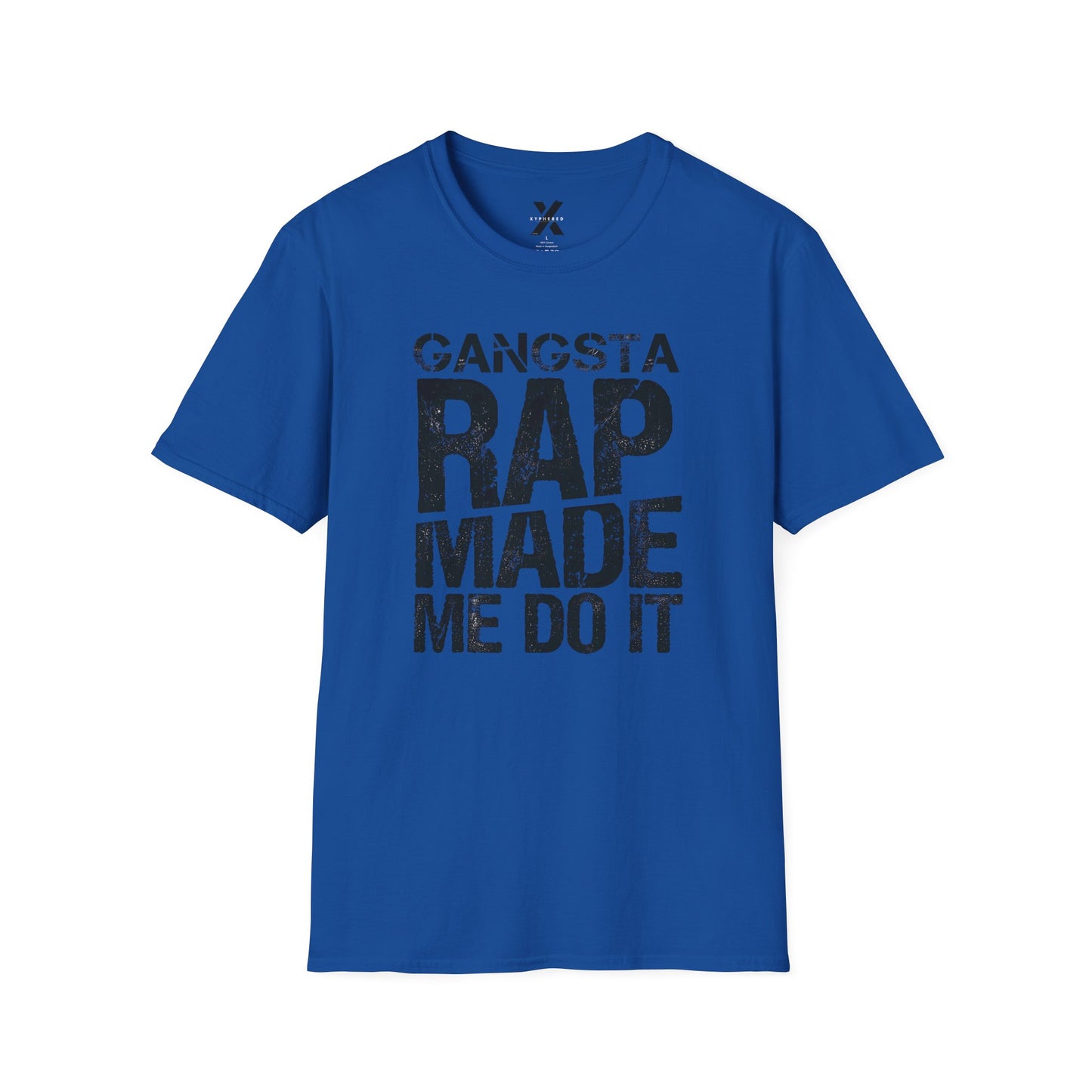 Hip Hop Rap Lyrics Ice Cube Gangsta Rap Made Me Do It Unisex Softstyle Tee, 90s Urban Music Tee, Retro Graphic Tee, Cool Music Lover Shirt,