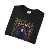 Dead Lift Skeleton Gym T-Shirt, Motivational Weightlifting Tee, Gift for Fitness Lovers, Halloween Workout Shirt, Unisex Exercise Top