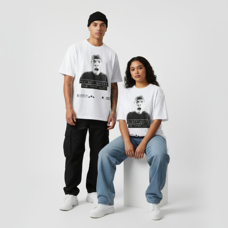 You Got Knocked The F*** Out” Graphic Tee – Classic 90s Movie Quote Shirt | XypheredTees