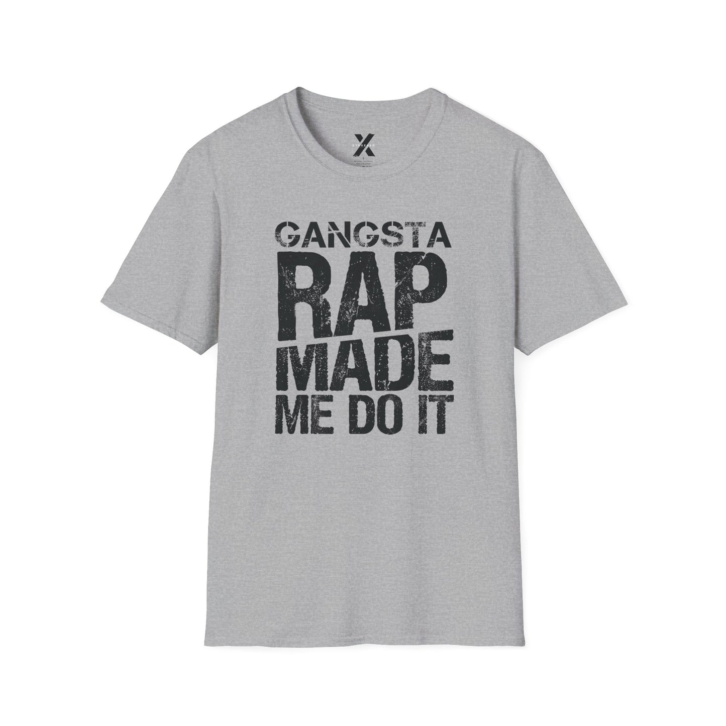 Hip Hop Rap Lyrics Ice Cube Gangsta Rap Made Me Do It Unisex Softstyle Tee, 90s Urban Music Tee, Retro Graphic Tee, Cool Music Lover Shirt,