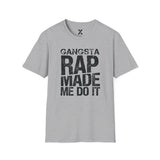 Hip Hop Rap Lyrics Ice Cube Gangsta Rap Made Me Do It Unisex Softstyle Tee, 90s Urban Music Tee, Retro Graphic Tee, Cool Music Lover Shirt,