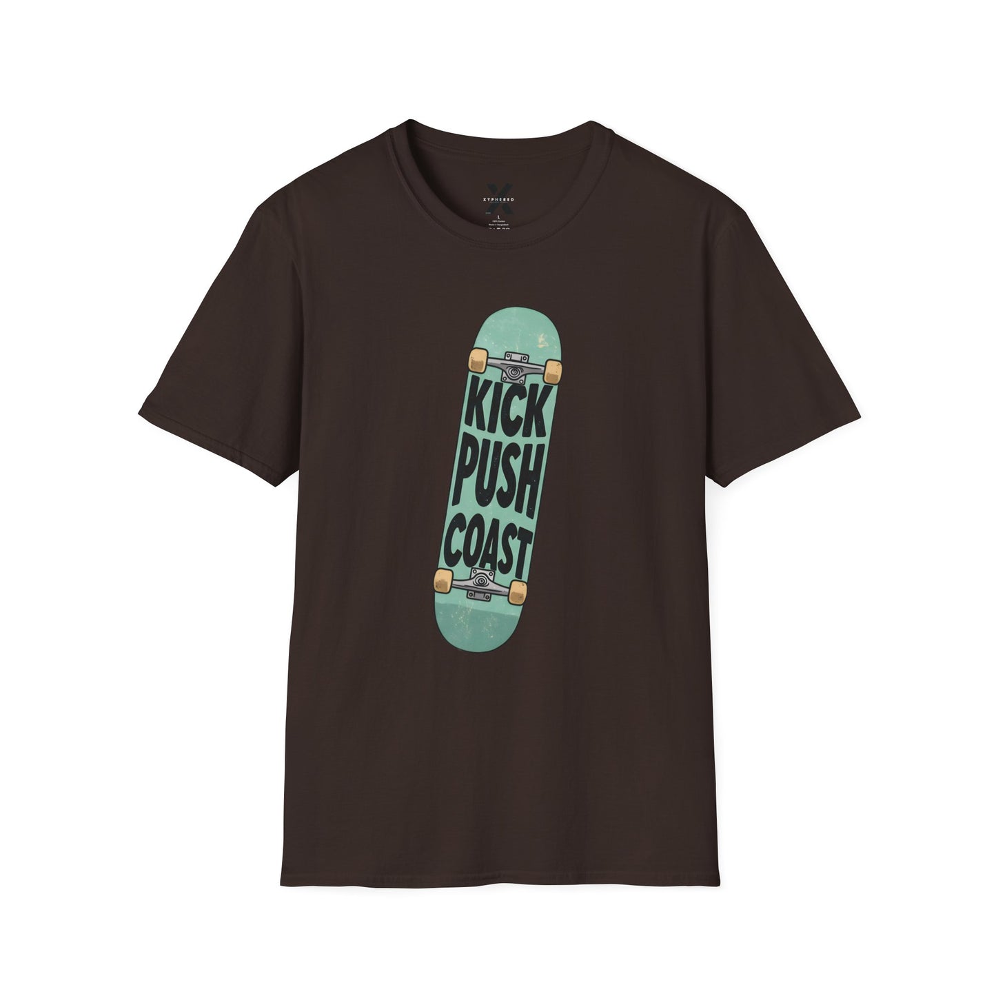 Hip Hop Lyric T-Shirt featuring Lupe Fiasco "Kick, Push, Coast" - Unisex Softstyle Tee, Music Fan Gift, Streetwear Graphic Shirt, Urban