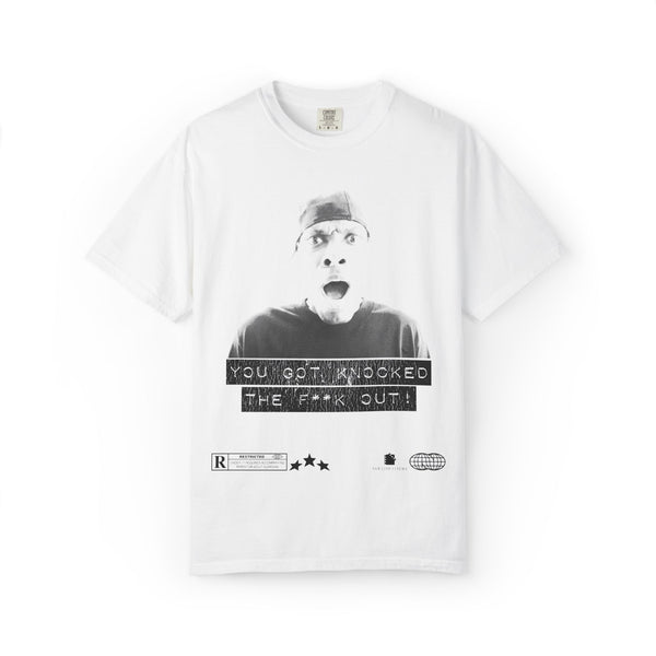 You Got Knocked The F*** Out” Graphic Tee – Classic 90s Movie Quote Shirt | XypheredTees