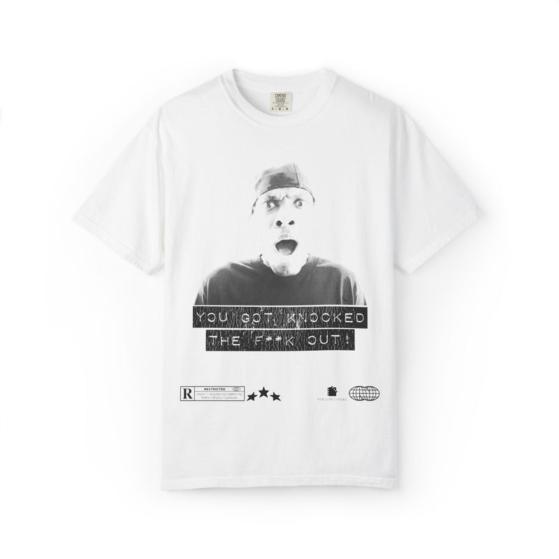 You Got Knocked The F*** Out” Graphic Tee – Classic 90s Movie Quote Shirt | XypheredTees