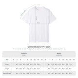 Sizing chart for the Vikings Graphic Tee showing measurements in inches and centimeters for different sizes.