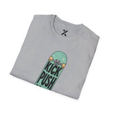 Hip Hop Lyric T-Shirt featuring Lupe Fiasco "Kick, Push, Coast" - Unisex Softstyle Tee, Music Fan Gift, Streetwear Graphic Shirt, Urban