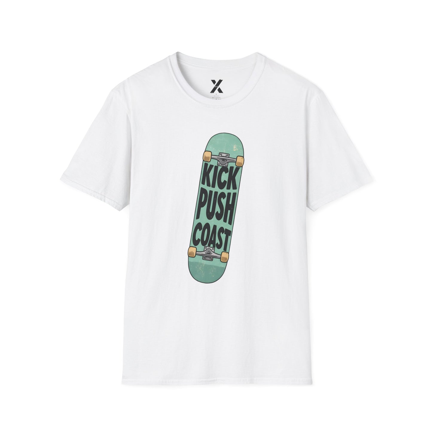 Hip Hop Lyric T-Shirt featuring Lupe Fiasco "Kick, Push, Coast" - Unisex Softstyle Tee, Music Fan Gift, Streetwear Graphic Shirt, Urban