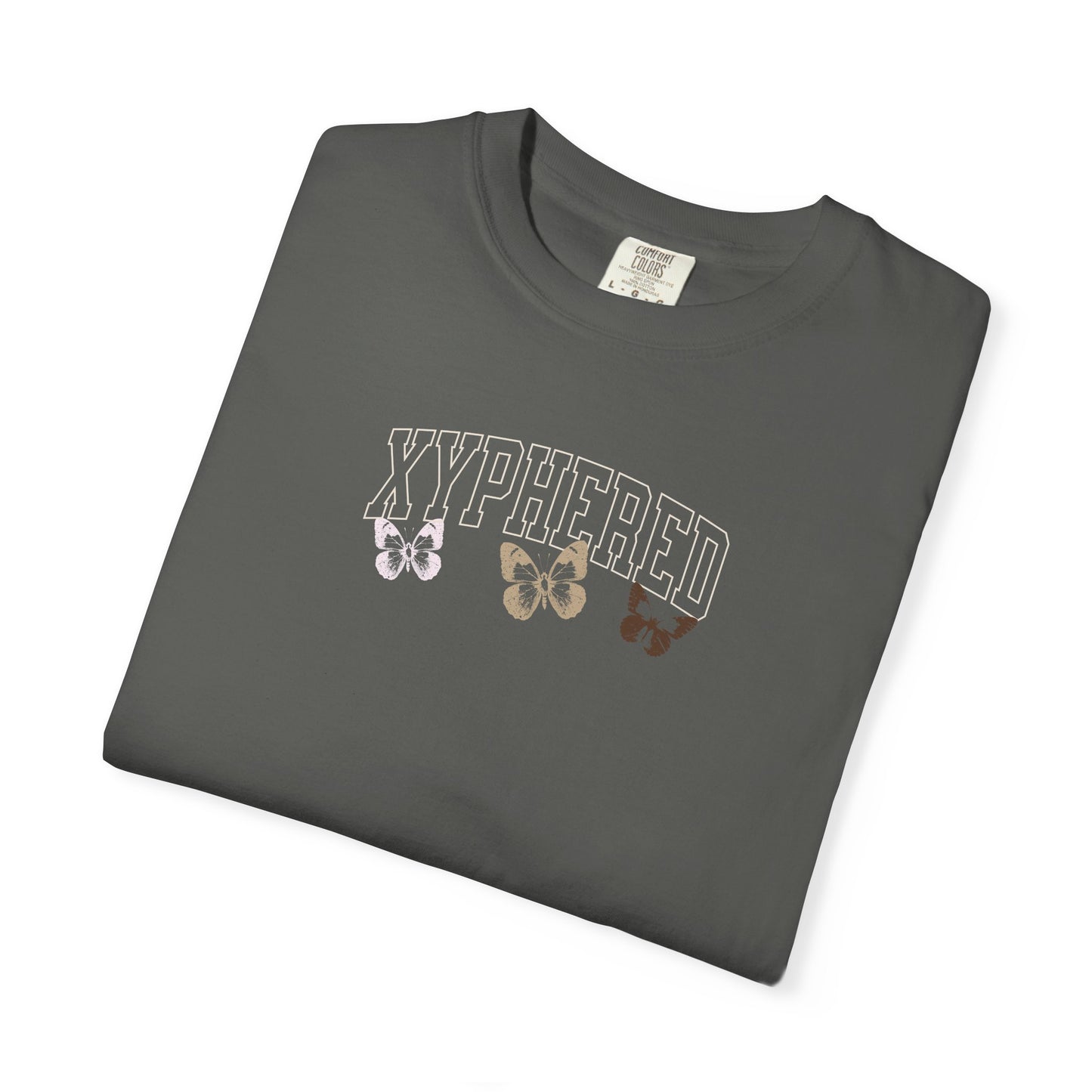 Athletic Womens Pump Cover Tee - Butterfly Xyphered Design