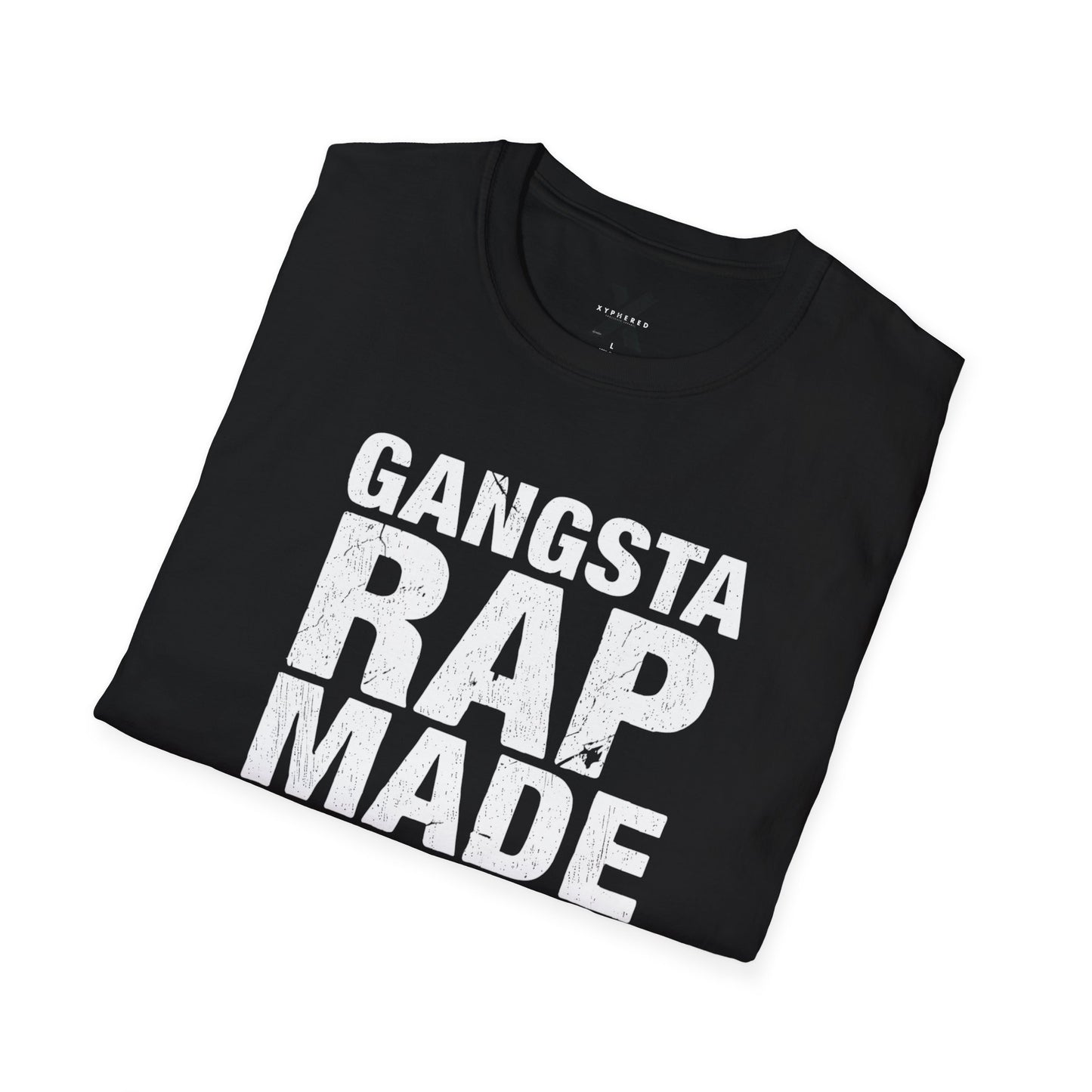 Hip Hop Rap Lyrics Ice Cube Gangsta Rap Made Me Do It Unisex Softstyle Tee, 90s Urban Music Tee, Retro Graphic Tee, Cool Music Lover Shirt,