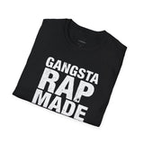 Hip Hop Rap Lyrics Ice Cube Gangsta Rap Made Me Do It Unisex Softstyle Tee, 90s Urban Music Tee, Retro Graphic Tee, Cool Music Lover Shirt,