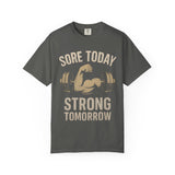 Motivational T-shirt - Gym Motivation Shirt 'Sore Today Strong Tomorrow'