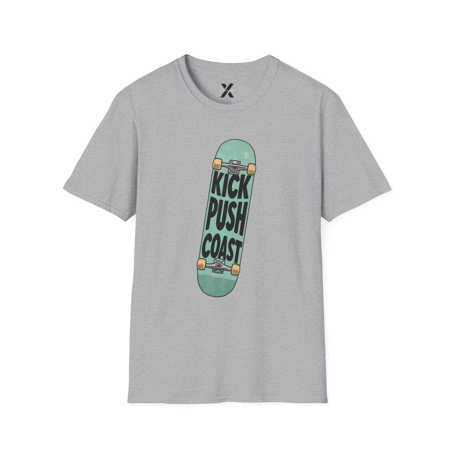 Hip Hop Lyric T-Shirt featuring Lupe Fiasco "Kick, Push, Coast" - Unisex Softstyle Tee, Music Fan Gift, Streetwear Graphic Shirt, Urban
