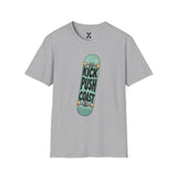 Hip Hop Lyric T-Shirt featuring Lupe Fiasco "Kick, Push, Coast" - Unisex Softstyle Tee, Music Fan Gift, Streetwear Graphic Shirt, Urban