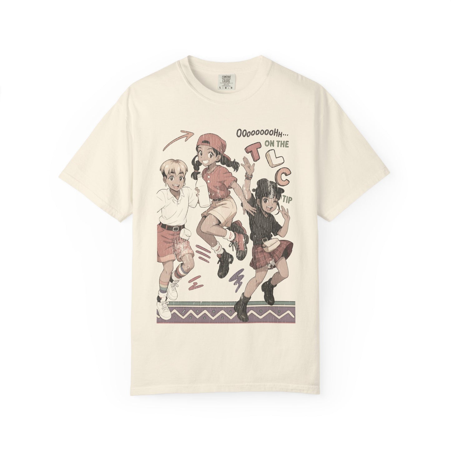 Anime Style Unisex T-Shirt - TLC Album Cover Design